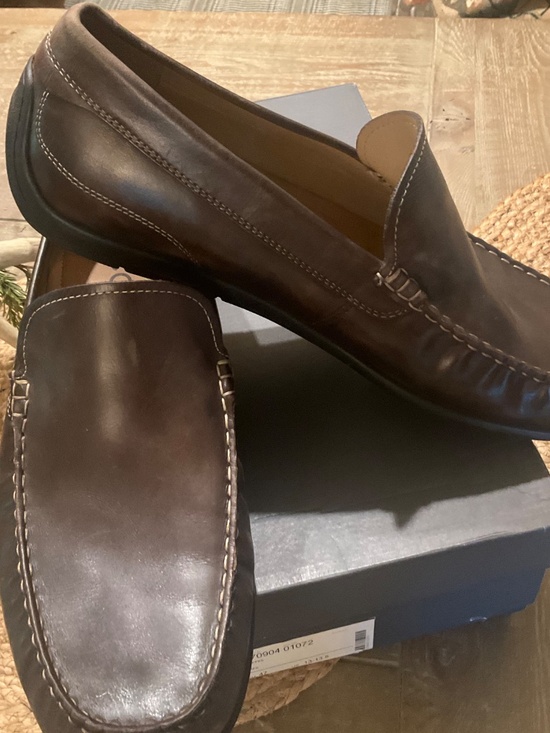 ECCO mens Classic Moc 2.0 Driving Style Loafer Coffee  brown 13-13.5 US NWB